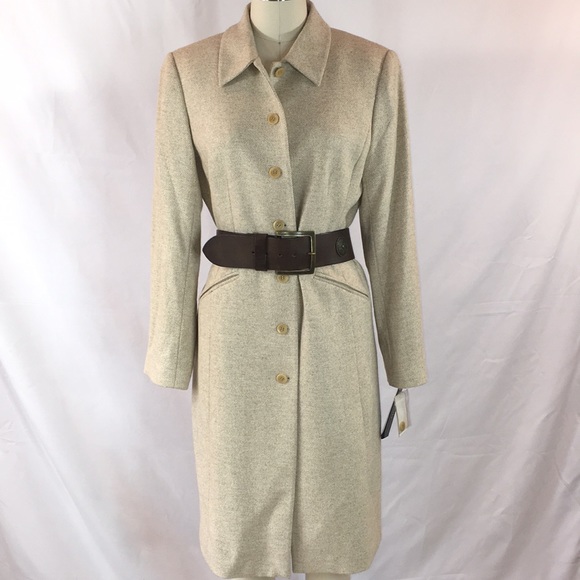Bloomingdales brand wool lined tan blend N…